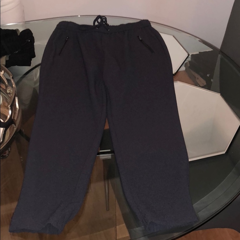 Calvin Klein dark grey crepe joggers